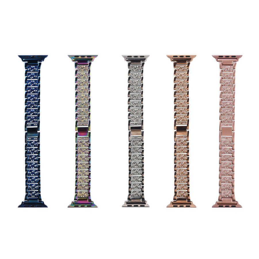 Watch Ultra 49mm Kordon Wiwu Three Beads Set Auger Metal Strap Kayış - 9 Watch Ultra 49mm Kordon Wiwu Three Beads Set Auger Metal Strap Kayış - 9